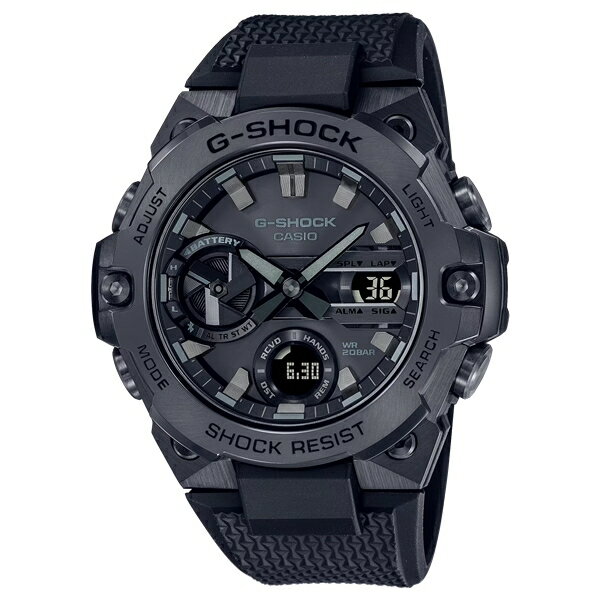 国内正規品 CASIO G-SHOCK カシオ Gショック G-STEEL モバイルリンク オールブラック メンズ腕時計 GST-B400BB-1AJF