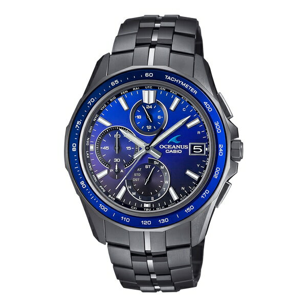 オシアナス 腕時計（メンズ） 国内正規品 CASIO OCEANUS カシオ オシアナス Manta マンタ 薄型 日本製 ブルー ブラック メンズ腕時計 OCW-S7000B-2AJF