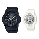 【当選確率1/2ポイントバックCP】国内正規品 CASIO G-SHOCK BABY-G カシオ Gショック ベビーG ペアウォッチ GAW-100B-1AJF BGA-2500-7AJF PAIR-CASIO-025