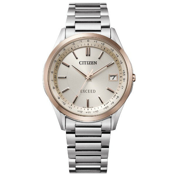 【ポイントバックCP】CITIZEN EXCEED シチズン エクシード 電波時計 エコドライブ スーパーチタニウム ペア メンズ腕時計 CB1115-50B