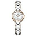 CITIZEN EXCEED シチズン エクシード ハッピーフライト 花 ラウンド シルバー×サクラピンク レディース腕時計 ES9474-67W