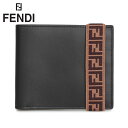 フェンディ 【最大1000円OFFクーポン配布中】FENDI BI-FOLD WALLET フェンディ 財布 二つ折り メンズ ブラック 黒 7M0266 A8VC