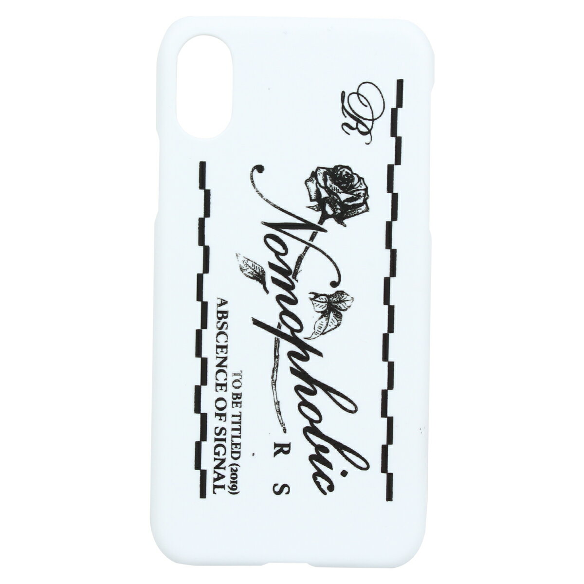 RAF SIMONS IPHONE CASE ラフシモンズ iPhone XS X ケース スマホケース 携帯 アイフォン メンズ レディース ホワイト 白 192-942