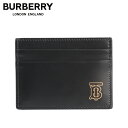 バーバリー 定期入れ BURBERRY SANDON TB TAILORING LEATHER バーバリー カードケース 定期入れ メンズ ブラック 黒 8009192