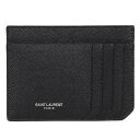 サンローラン パスケース メンズ 【最大1000円OFFクーポン配布中】 SAINT LAURENT PARIS LOGO CARDHOLDER サンローラン パリ パスケース カードケース ID 定期入れ メンズ ブラック 黒 607914BTY0N