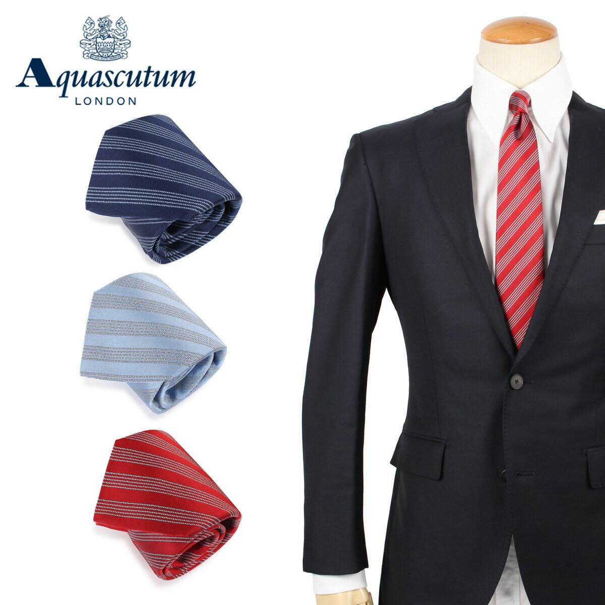 AQUASCUTUM 塼 ͥ  ꥢ TIE ֥