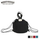 WONDER BAGGAGE SUNNY FUN DAY PORCH ワンダーバゲージ リュック バッグ バックパック メンズ レディース 9.5L 巾着 ブラック ベージュ レッド ターコイズ 黒