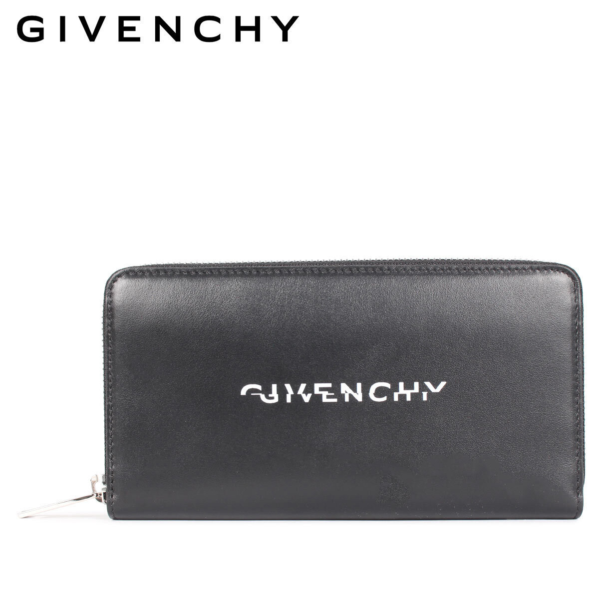 GIVENCHY LONG WALLET ジバンシー 財布 長財布 メンズ ラウンドファスナー ブラック 黒 BK600G