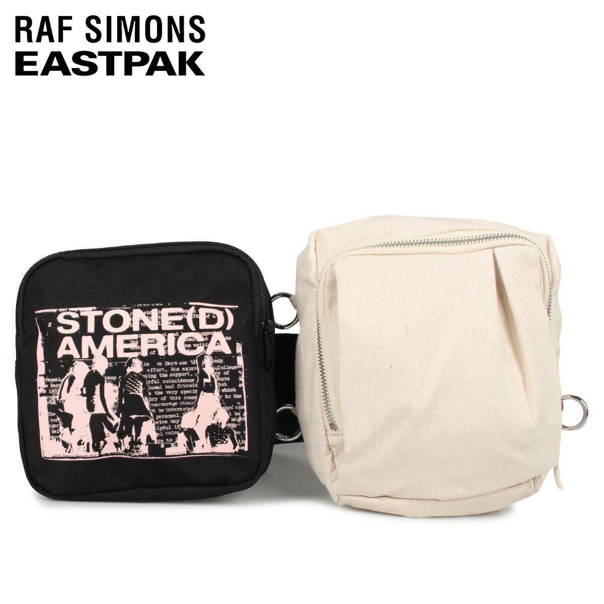 RAF SIMONS EASTPAK WAIST LOOP ラフシモンズ イーストパック バッグ ウエストバッグ ボディバッグ メンズ レディース コラボ 3L ベージュ EK38FB89