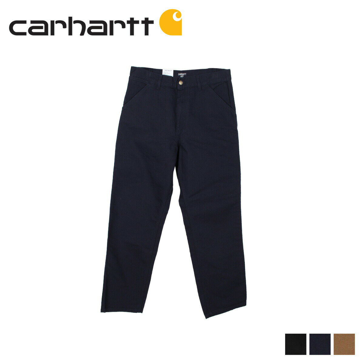carhartt WIP SINGLE KNEE PANT カーハート パンツ ワークパンツ ペインターパンツ メンズ ブラック ネイビー ブラウン 黒 I026463