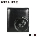 POLICE BI-FOLD WALLET ポリス 財布 二つ折り イーブン メンズ 本革 ブラック ホワイト ダーク ブラウン 黒 白 PA-5502