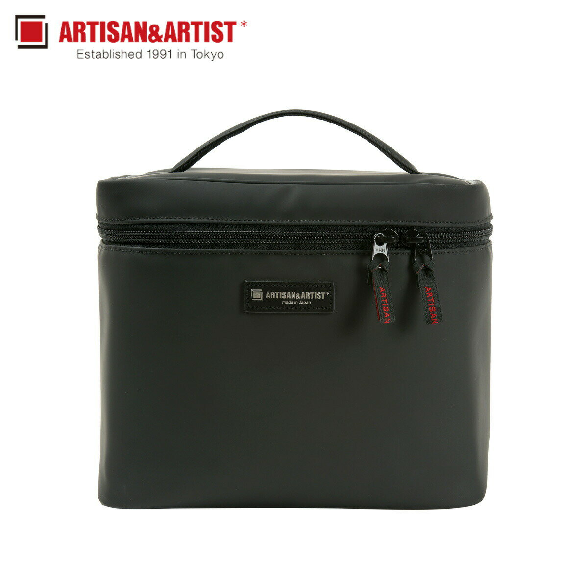 【最大1000円OFFクーポン配布中】_ARTISAN&ARTIST MIDDLE SIZE VANITY CASE アルティザン&アーティスト ポーチ コスメポーチ トラベルポーチ 小物入れ バニティバッグ レディース ブラック 黒 XWM-PF23のサムネイル