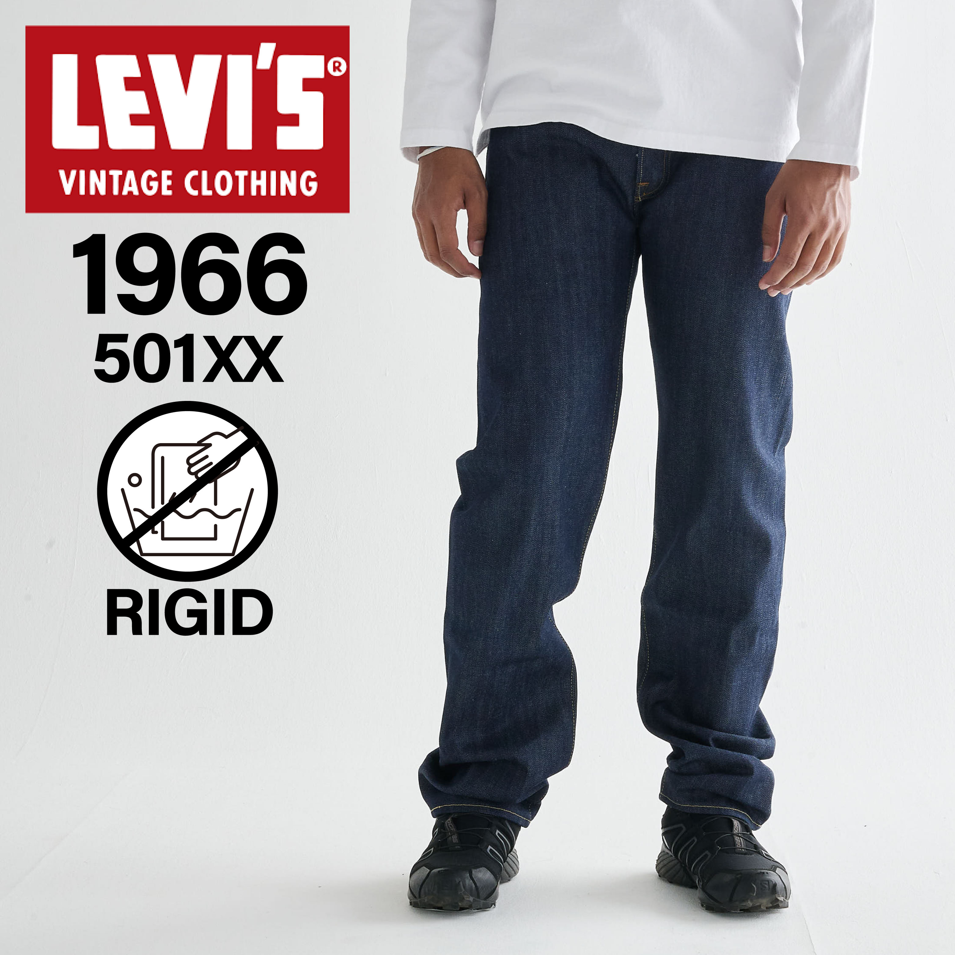  LEVIS VINTAGE CLOTHING 501 リーバイス ビンテージ クロージング 501 リジッド デニム パンツ ジーンズ ジーパン メンズ ストレート レギュラーフィット ノンウォッシュ 1966’S 501XX インディゴ 66501-0135