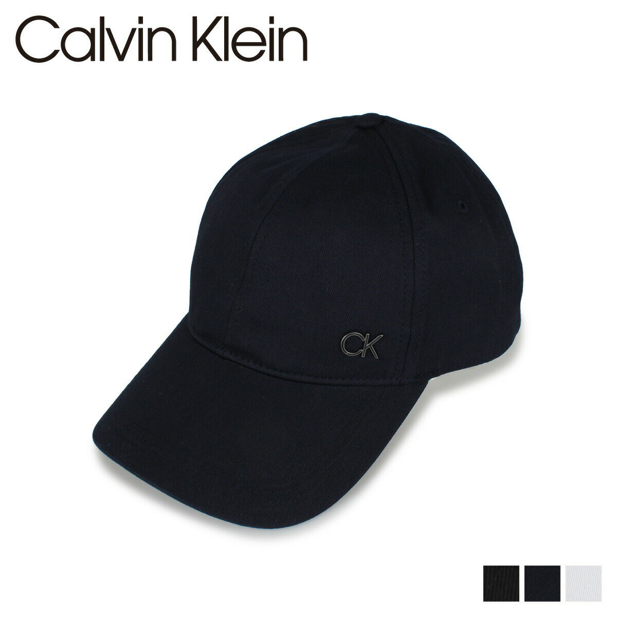 Calvin Klein カルバンクライン キャップ 帽子 ベースボールキャップ メンズ レディース ブラック ホワイト ネイビー 黒 白 K50K506732