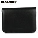 ジルサンダー プレゼント メンズ（30000円程度） 【最大1000円OFFクーポン配布中】 JIL SANDER DOUBLE CARD WALLET ジルサンダー ミニ財布 カードケース メンズ レディース スリム 薄型 ブラック 黒 JSMS840136