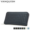 【最大1000円OFFクーポン配布中】 VANQUISH LAMB LEATHER LONG WALLET ヴァンキッシュ 財布 長財布 メンズ ラウンドファスナー ブラック グレー ネイビー ダーク ブラウン グリーン 黒 VNQ-712010