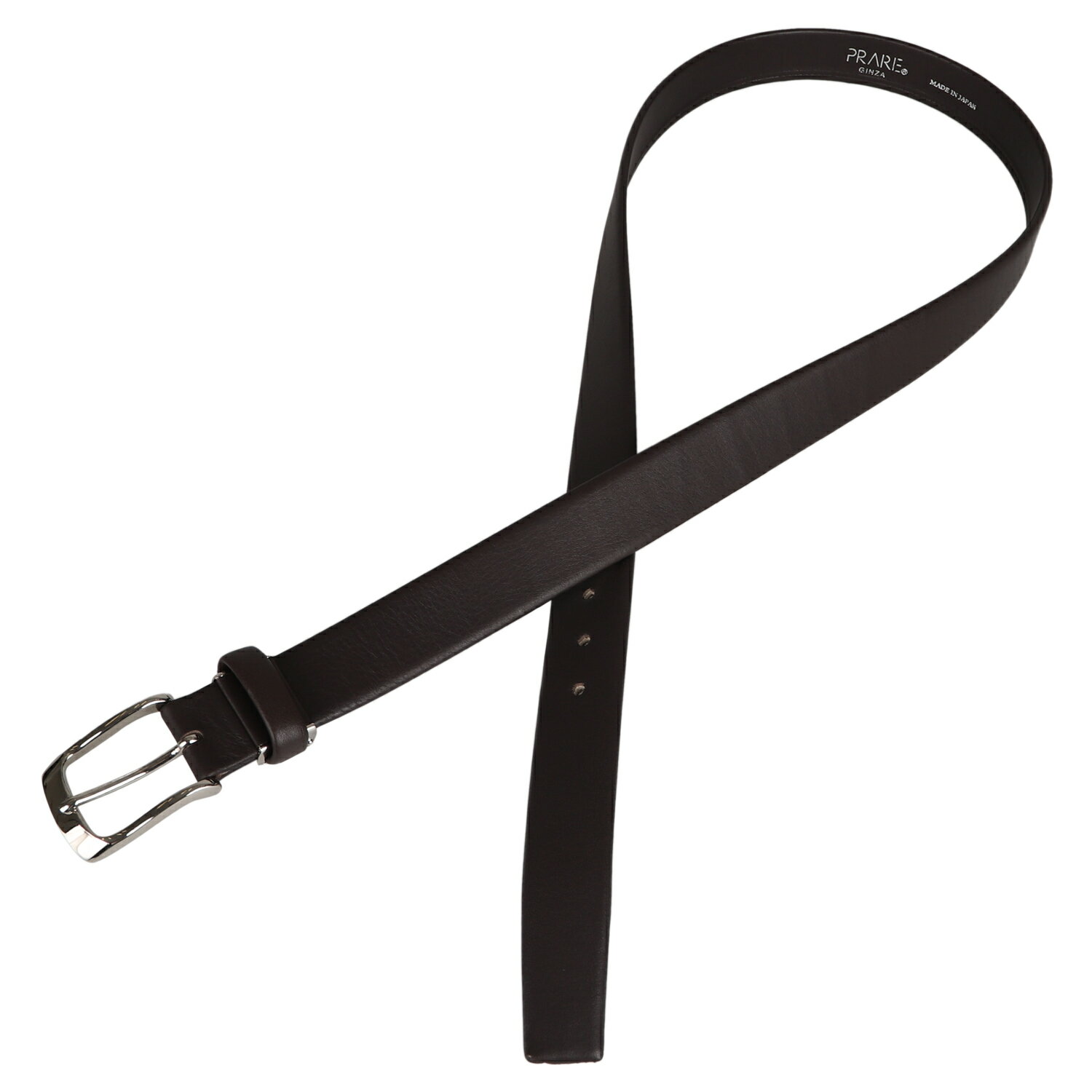 PRAIRIE GINZA LEATHER BELT �ץ�꡼���� �٥�� ��� �ܳ� �֥�å� �֥饦�� �� NB05010