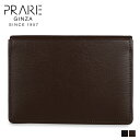PRAIRIE GINZA BOX CALF プレリーギンザ パスケース カードケース ID 定期入れ メンズ 本革 ボックス カーフ ブラック ブラウン 黒 ...
