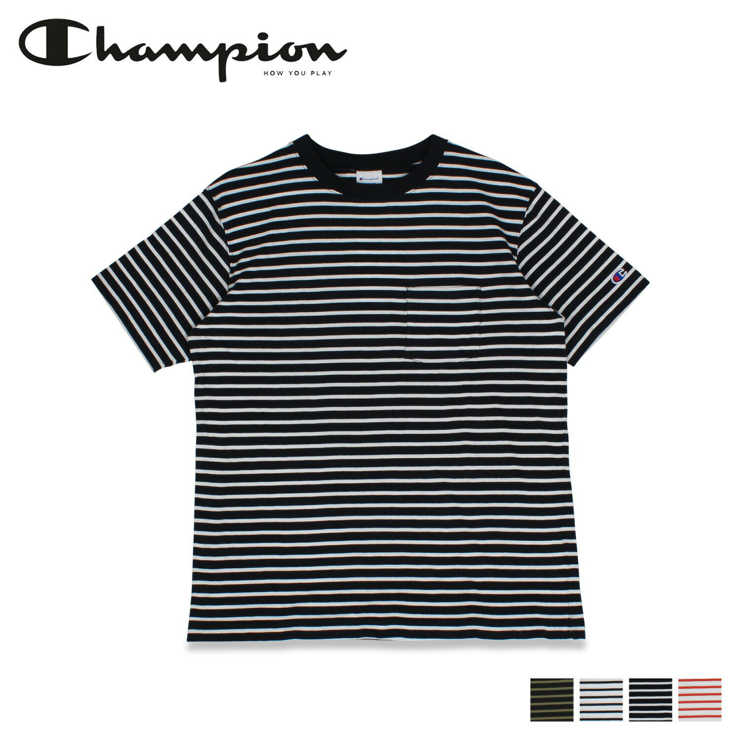 Champion BORDER SHORT SLEEVE T