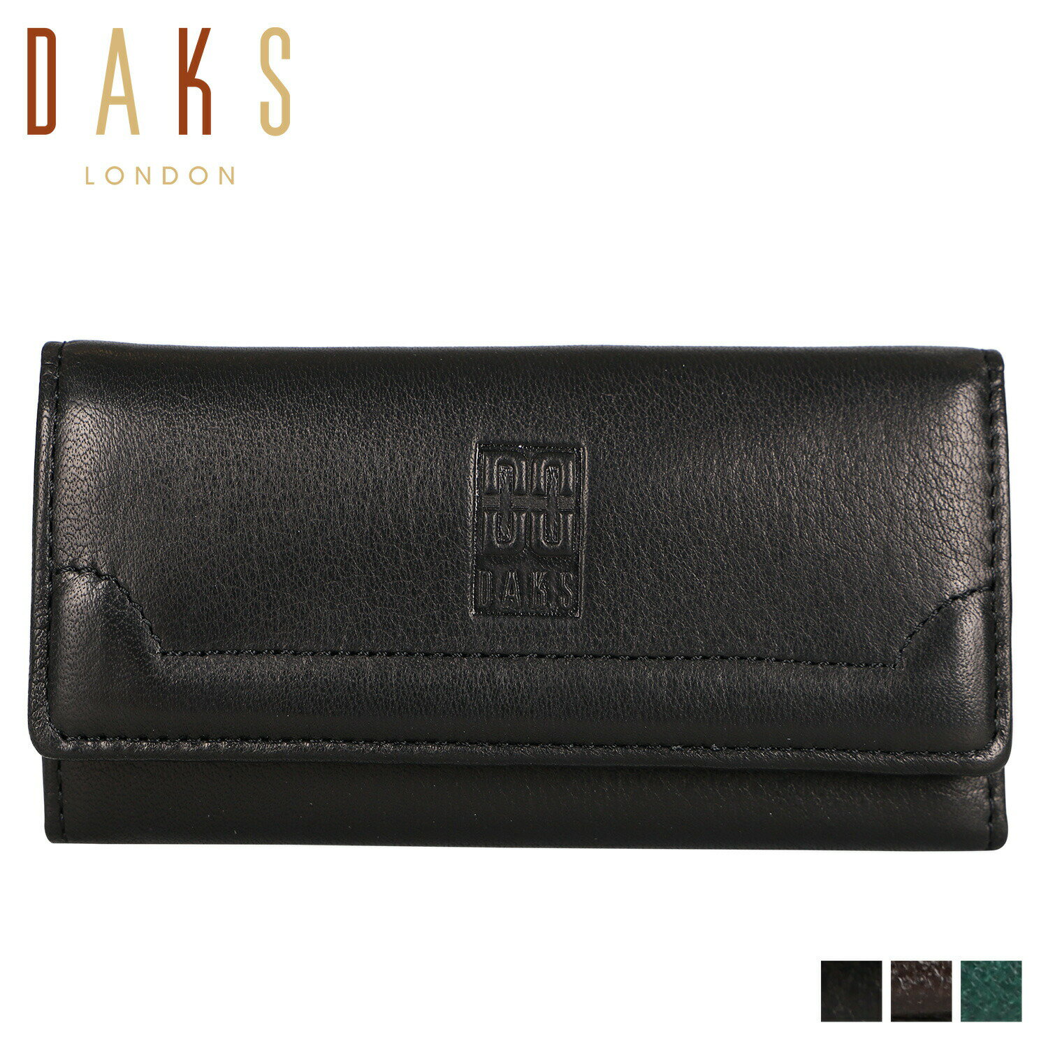 【最大1000円OFFクーポン配布中】 DAKS KEY CASE ダックス キーケース メンズ 5連 ブラック ダーク ブラウン グリーン 黒 DP21775