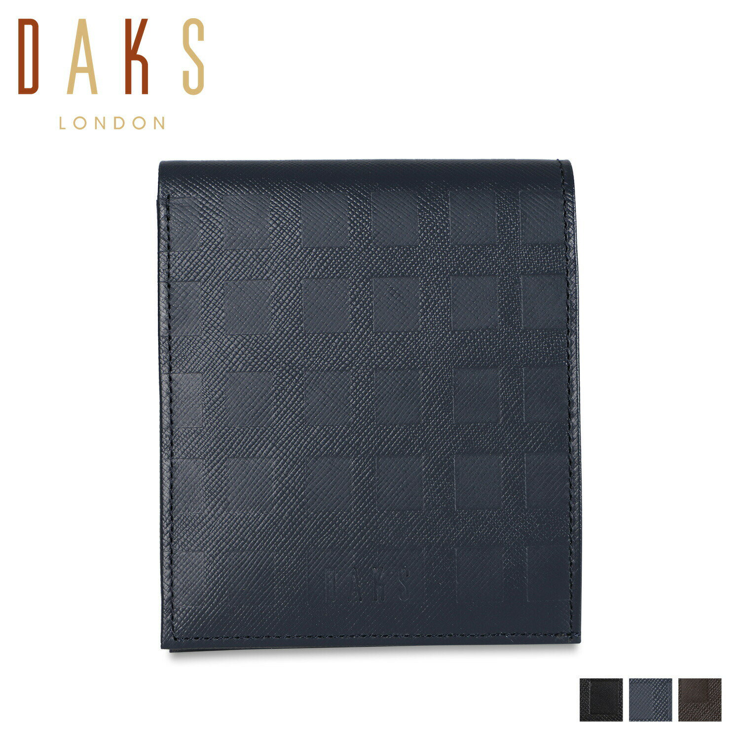 Other - DAKS WALLET ダックス 二つ折り財布 メンズ ブラック ネイビー ブラウン 黒 DP25812