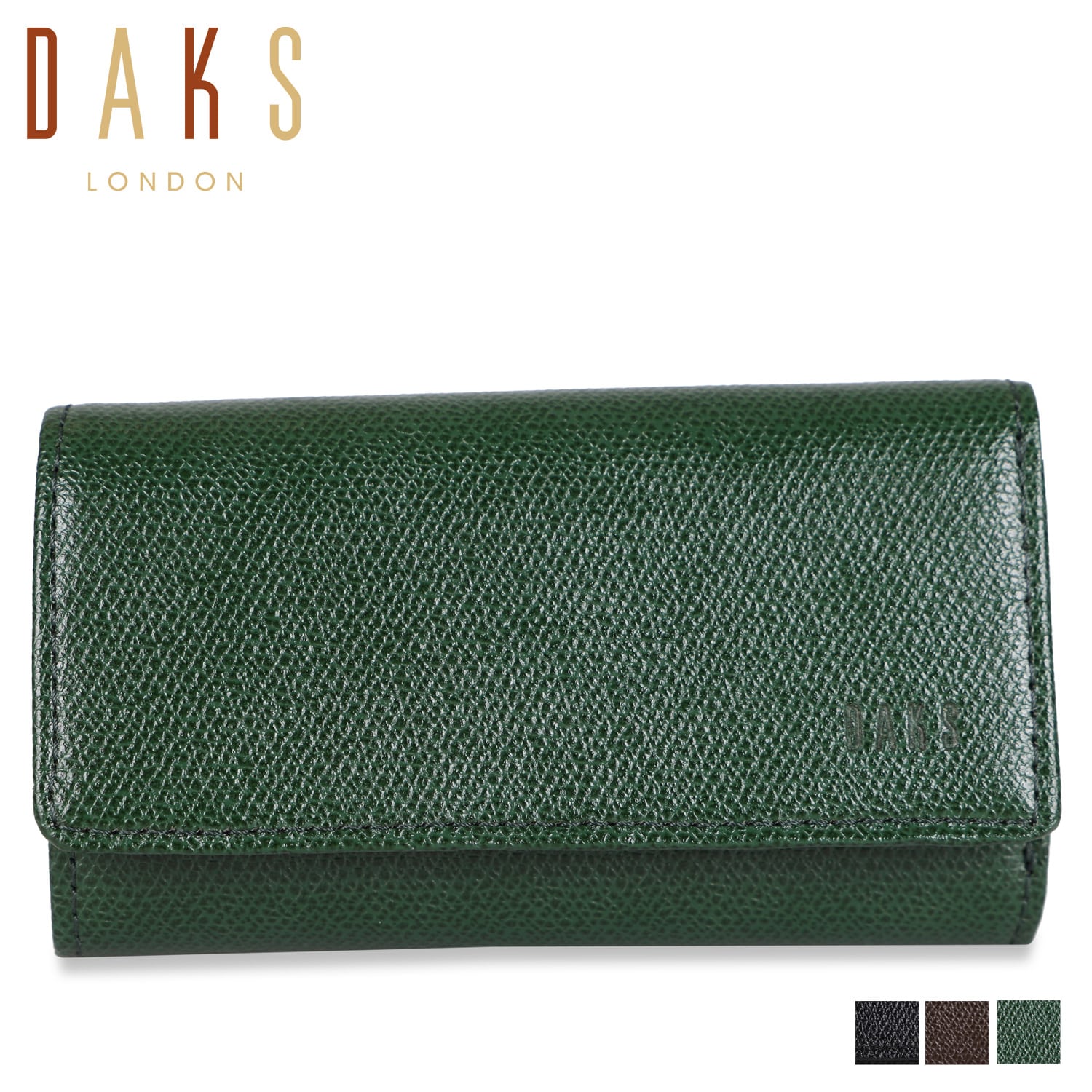 �ں���1000��OFF�����ݥ�ȯ����� DAKS KEY CASE ���å��� ���������� ��� 5Ϣ ���������դ� L���ե����ʡ� �֥��...