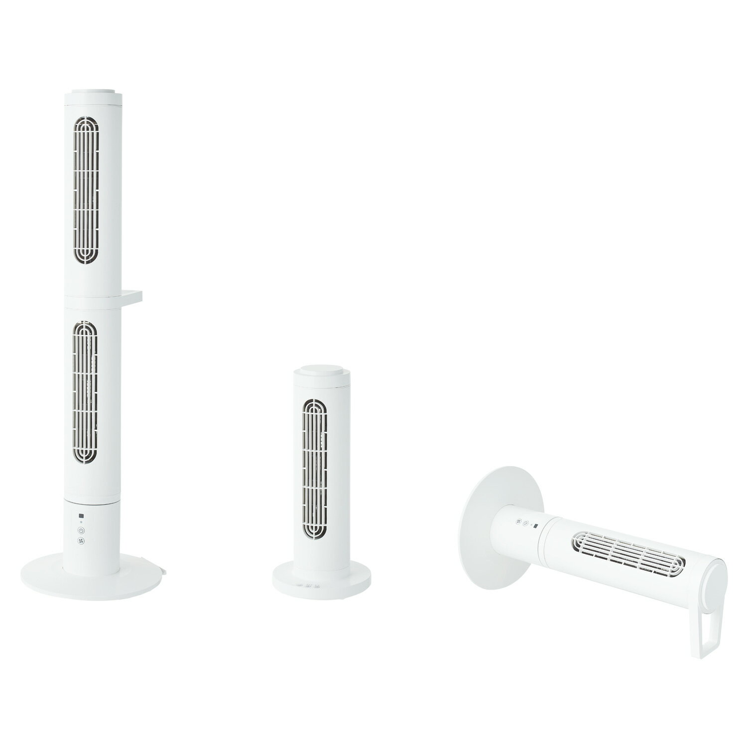 ON-LIFE OLF-S100 オンライフ 扇風機 サーキュレーター DCモーター 首振り 静音 タワーファン スリムファン クミカゼ Kumikaze ホワイト 白