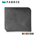 FABRIK BI-FOLD WALLET ファブリック 二つ折り財布 メンズ 本革 ブラック ブラウン ダークブラウン レッド ブルー ダークグリーン 黒 F...