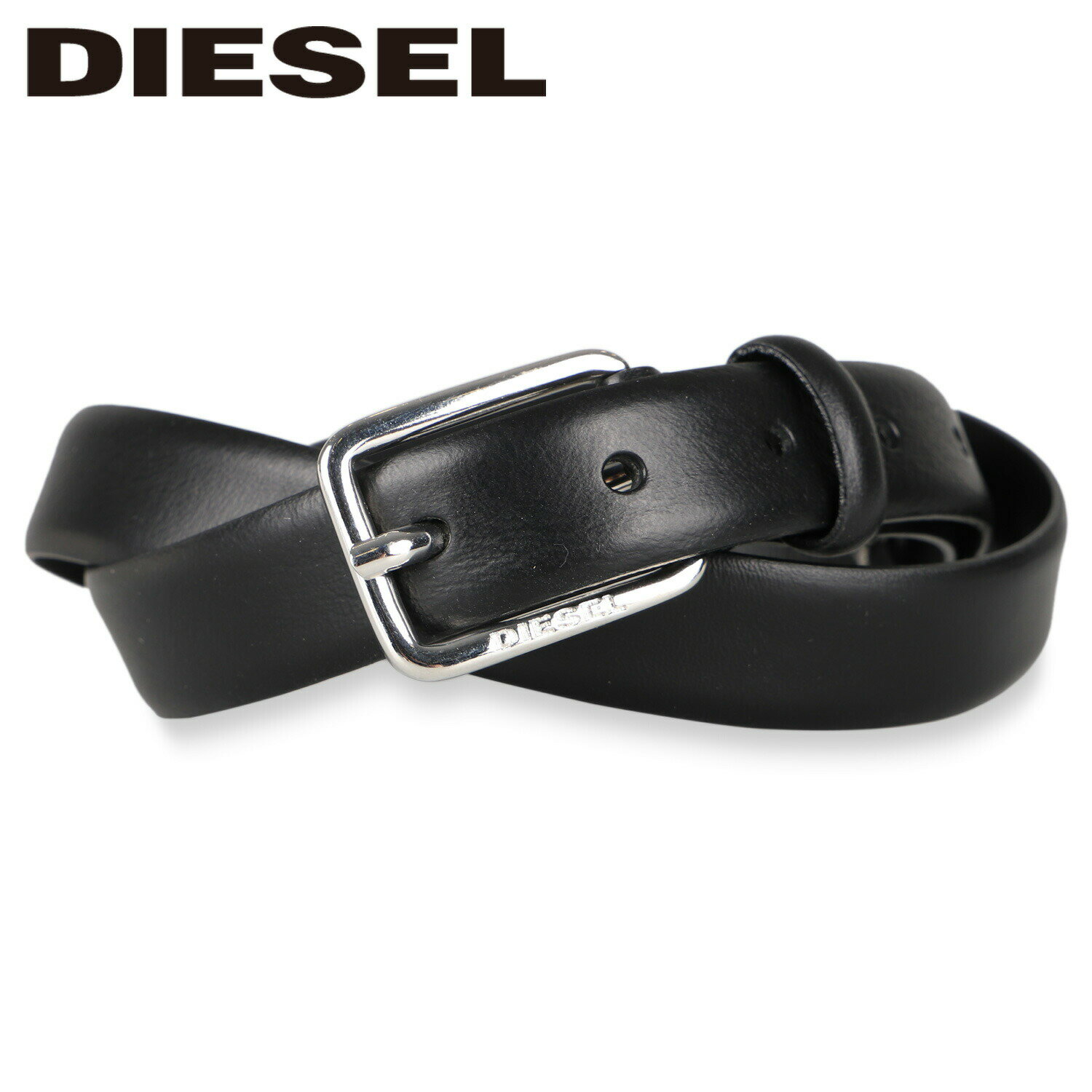 ディーゼル ベルト（メンズ） 【最大1000円OFFクーポン配布中】 DIESEL B-MARTY BELT ディーゼル ベルト メンズ ブラック 黒 X08140P2654