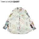 【最大1000円OFFクーポン配布中】 Comme des Garcons SHIRT KAWS PRINT COTTON POPLIN SHIRT コムデギャルソン シャツ 長袖 シャツ メンズ カウズ コラボ ホワイト 白 FH-B022