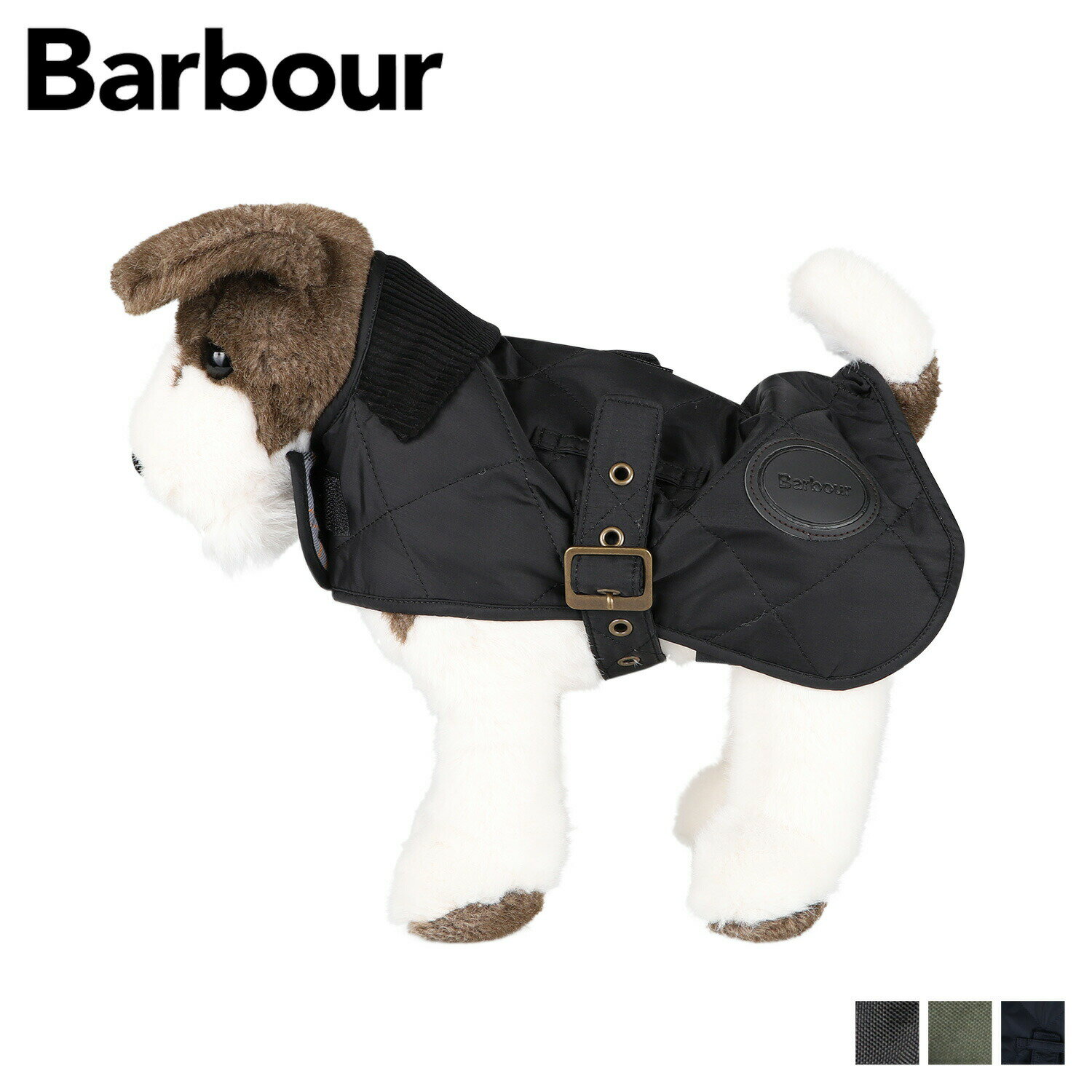 Barbour Quilted Dog Coat バブアー ドッグウェア カジュアル 犬服 コート ブラック オリーブ ネイビー 黒 DCO0004