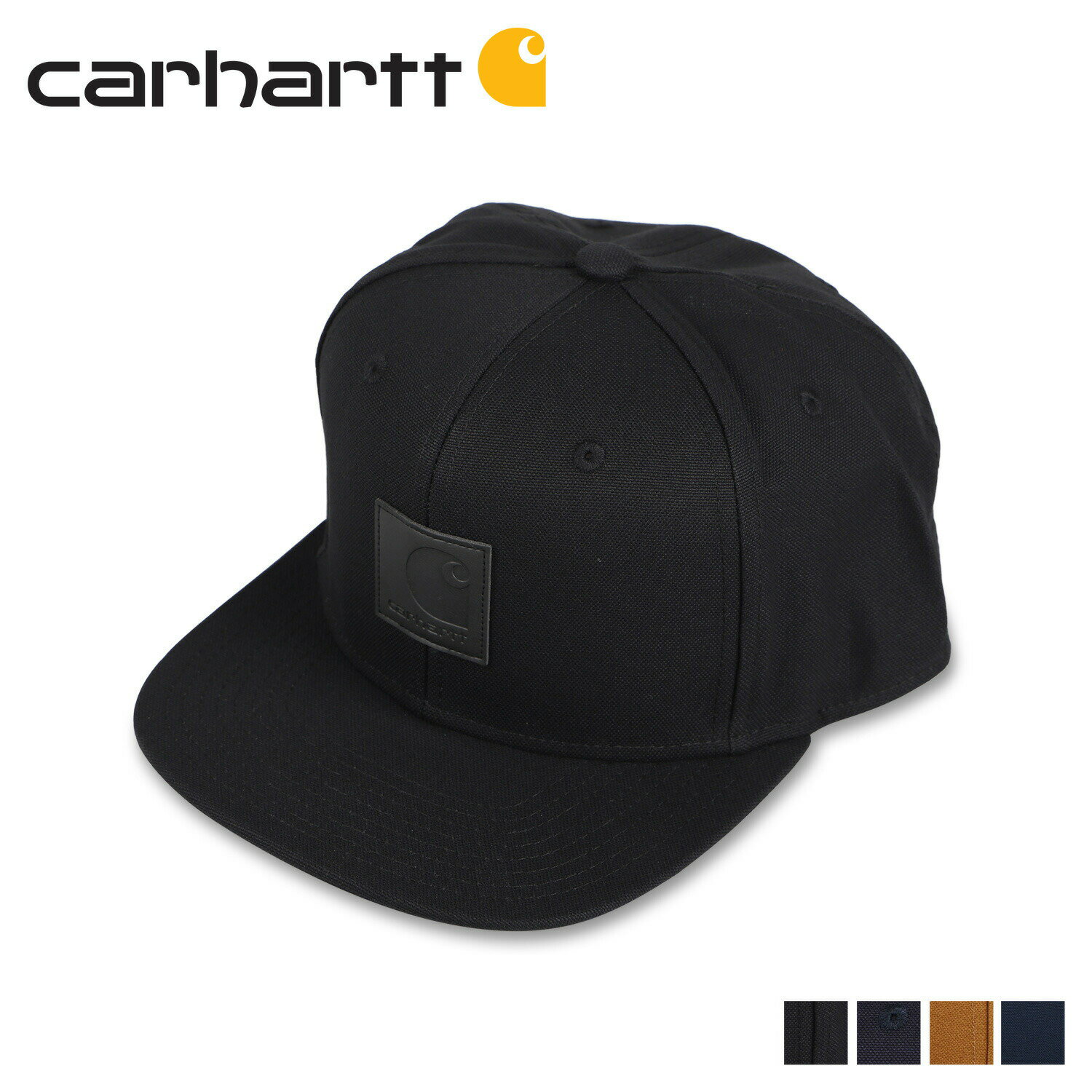 楽天inglewood Beautycarhartt WIP LOGO CAP カーハート キャップ 帽子 スナップバックキャップ メンズ レディース ブラック ダーク ネイビー ブラウン 黒 OCWI0230991