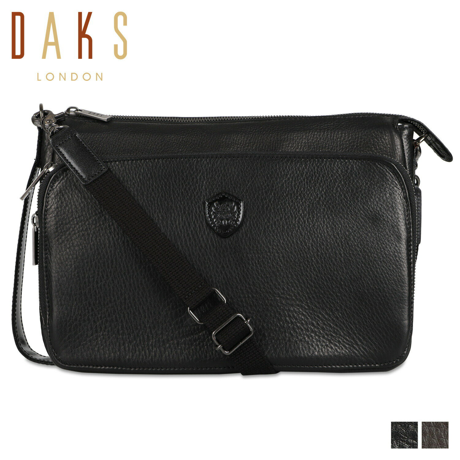 ショルダーバッグ DAKS SHOULDER BAG ダックス ショルダーバッグ メンズ 本革 斜め掛け 小さめ ブラック ブラウン 黒 DA29135