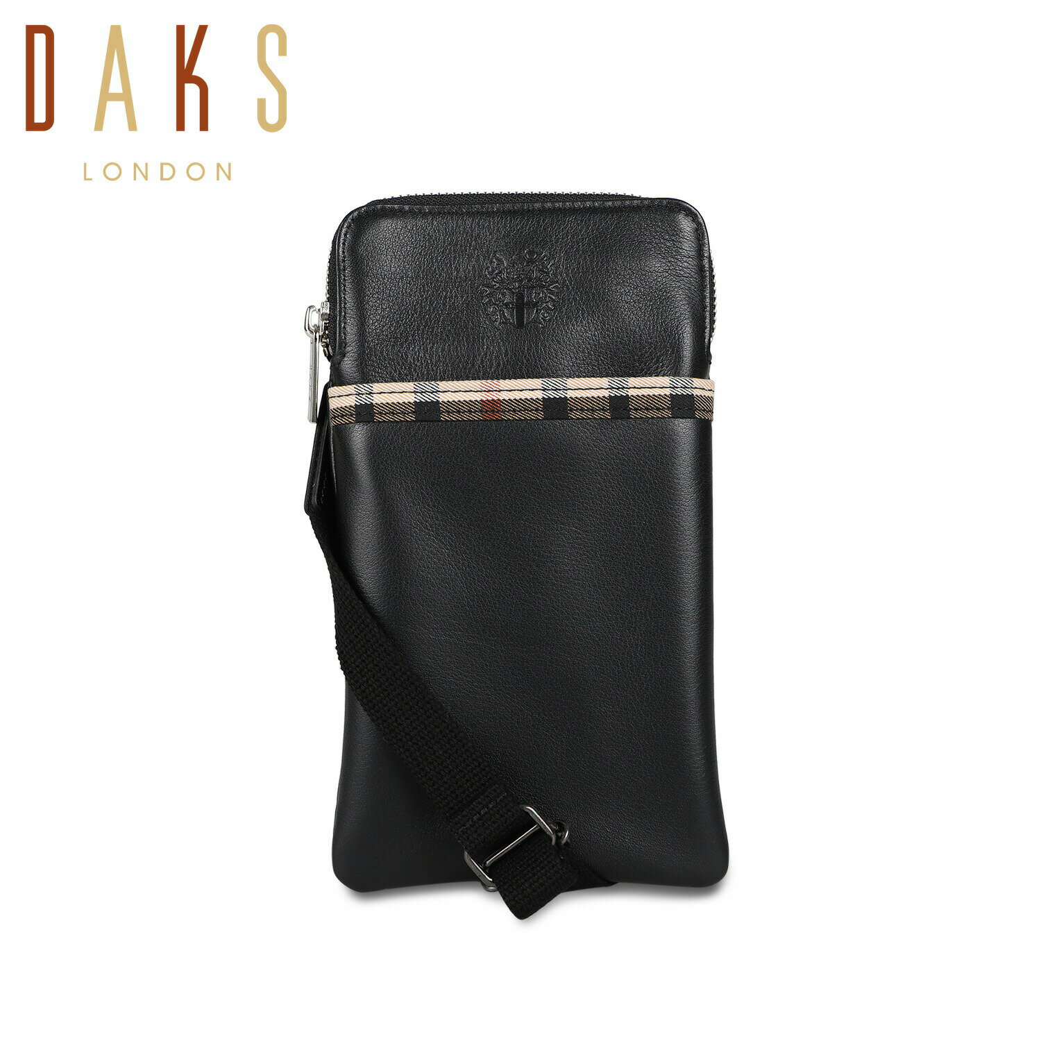 ショルダーバッグ DAKS SHOULDER BAG ダックス ショルダーバッグ メンズ 本革 斜め掛け 小さめ ブラック 黒 DA39420