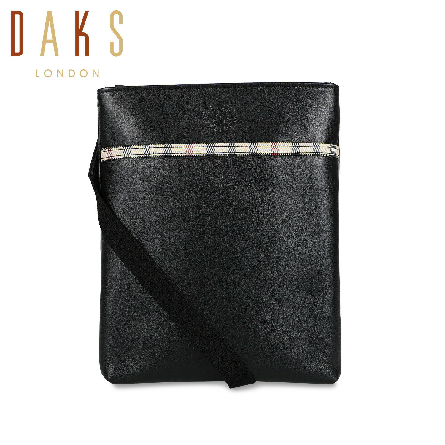 ショルダーバッグ DAKS SHOULDER BAG ダックス ショルダーバッグ メンズ 本革 斜め掛け 小さめ ブラック 黒 DA39525