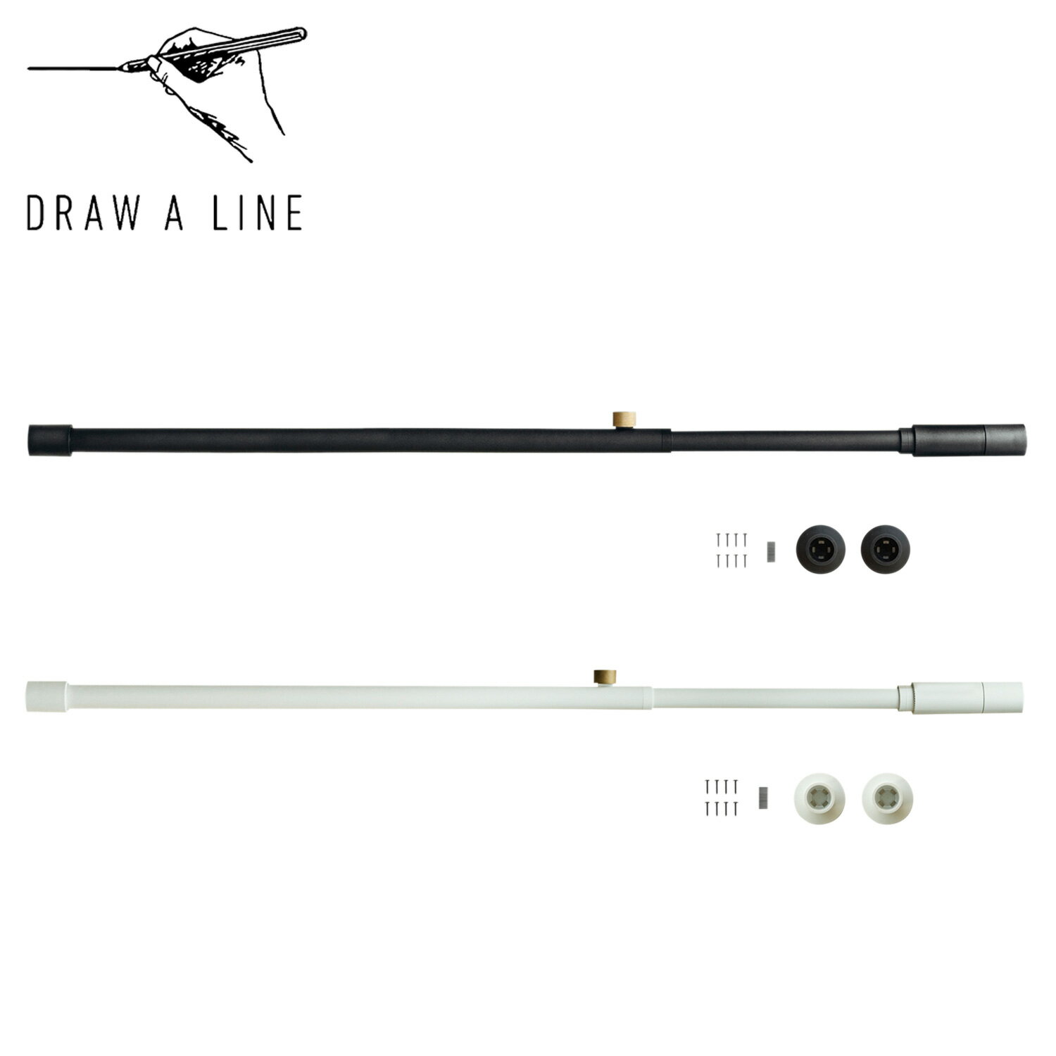 DRAW A LINE ドローアライン 001 Tension Rod A つっぱり棒 伸縮棒 もの ...