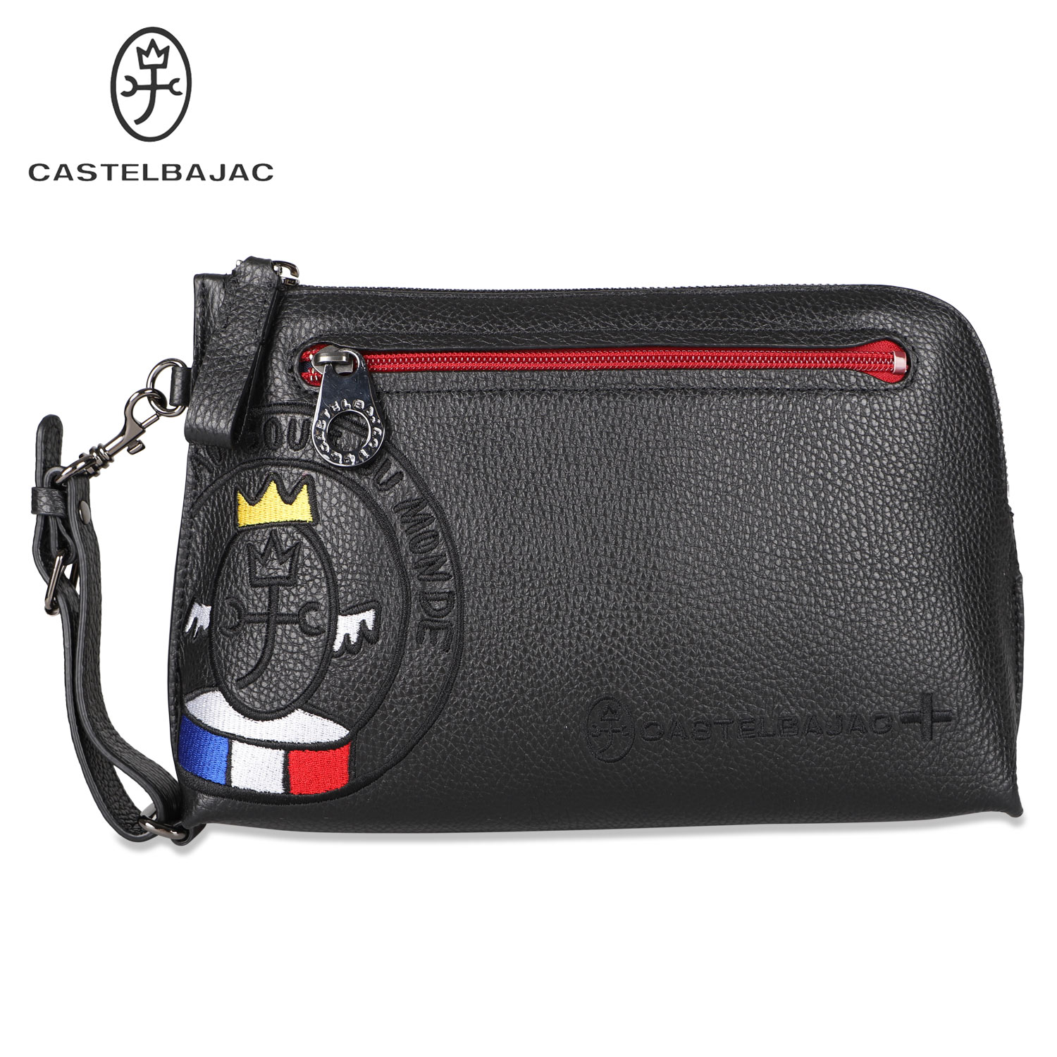 CASTELBAJAC LINK SERIES CLUTCH BACK カステルバジャック バッグ クラッチバッグ セカンドバッグ リンク メンズ レディース 本革 ブラック 黒 30211