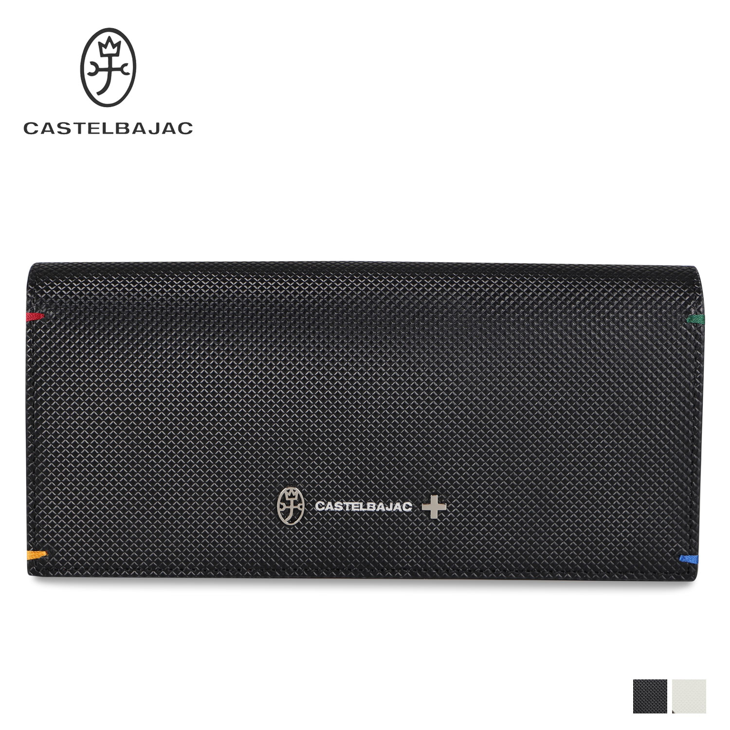 カステルバジャック 革長財布 メンズ CASTELBAJAC TORQUE SERIES LONG WALLET カステルバジャック 財布 長財布 トルク メンズ レディース 本革 ブラック ホワイト 黒 白 96635