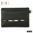 DAKS PASS CASE ダックス パスケース カードケース ID 定期入れ メンズ 本革 スリム ブラック ブラウン ブルー 黒 DP27450