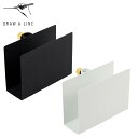 DRAW A LINE ドローアライン 本棚 ブックラック 収納 ブックエンド 縦専用 突っ張り棒用パーツ スリム 薄型 D-BR