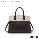 MERCURYDUO HAND BAG L マーキュリーデュオ ショルダーバッグ ハンドバッグ レディース 斜めがけ ブラック アイボリー ダーク ブラウン 黒 MER-90270B