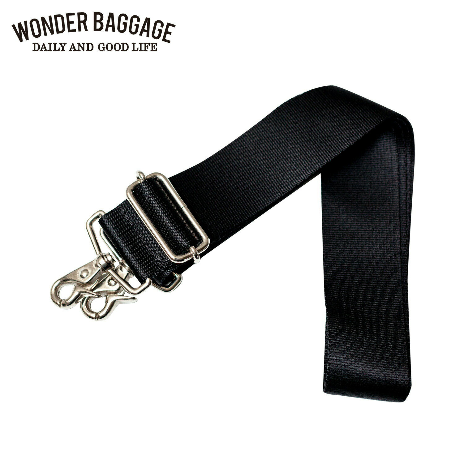 WONDER BAGGAGE SHOULDER BELT ワンダーバゲージ ショルダーベルト 単品 X-pacシリーズ専用 ブラック 黒 WB-NM132