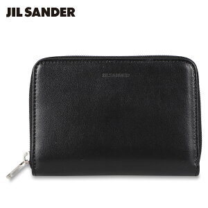 【最大1000円OFFクーポン配布中】JIL SANDER POCKET ZIP AROUND WALLET ジルサンダー 財布 二つ折り ポケット ジップアラウンド ウォレット メンズ 牛革 ラウンドファスナー ブラック 黒 JSMU840111 MUS00008N