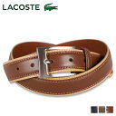 LACOSTE ベルト メンズ 【最大1000円OFFクーポン配布中】 LACOSTE BELT ラコステ ベルト レザーベルト メンズ 本革 ネイビー カーキ ブラウン LB67070