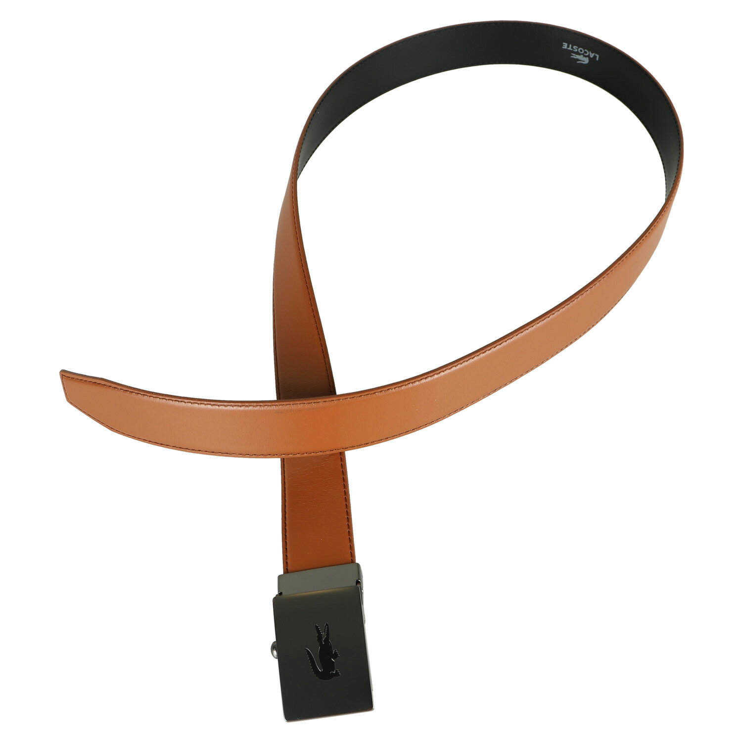 LACOSTE BELT �饳���� �٥�� �쥶���٥�� ��� �ܳ� �֥�å� �֥饦�� �� LB84885