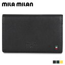 mila milan PISTA ミラ・ミラン カードケース 名刺入れ 定期入れ ピスタ メンズ レディース 本革 ブラック グリーン イエロー 黒 25462...