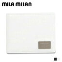 mila milan PORTA ミラ・ミラン 財布 二つ折り ポルタ メンズ レディース 本革 ブラック ホワイト 黒 白 257602