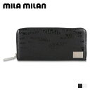 mila milan PORTA ミラ・ミラン 財布 長財布 ポルタ メンズ レディース ラウンドファスナー 本革 ブラック ホワイト 黒 白 257604