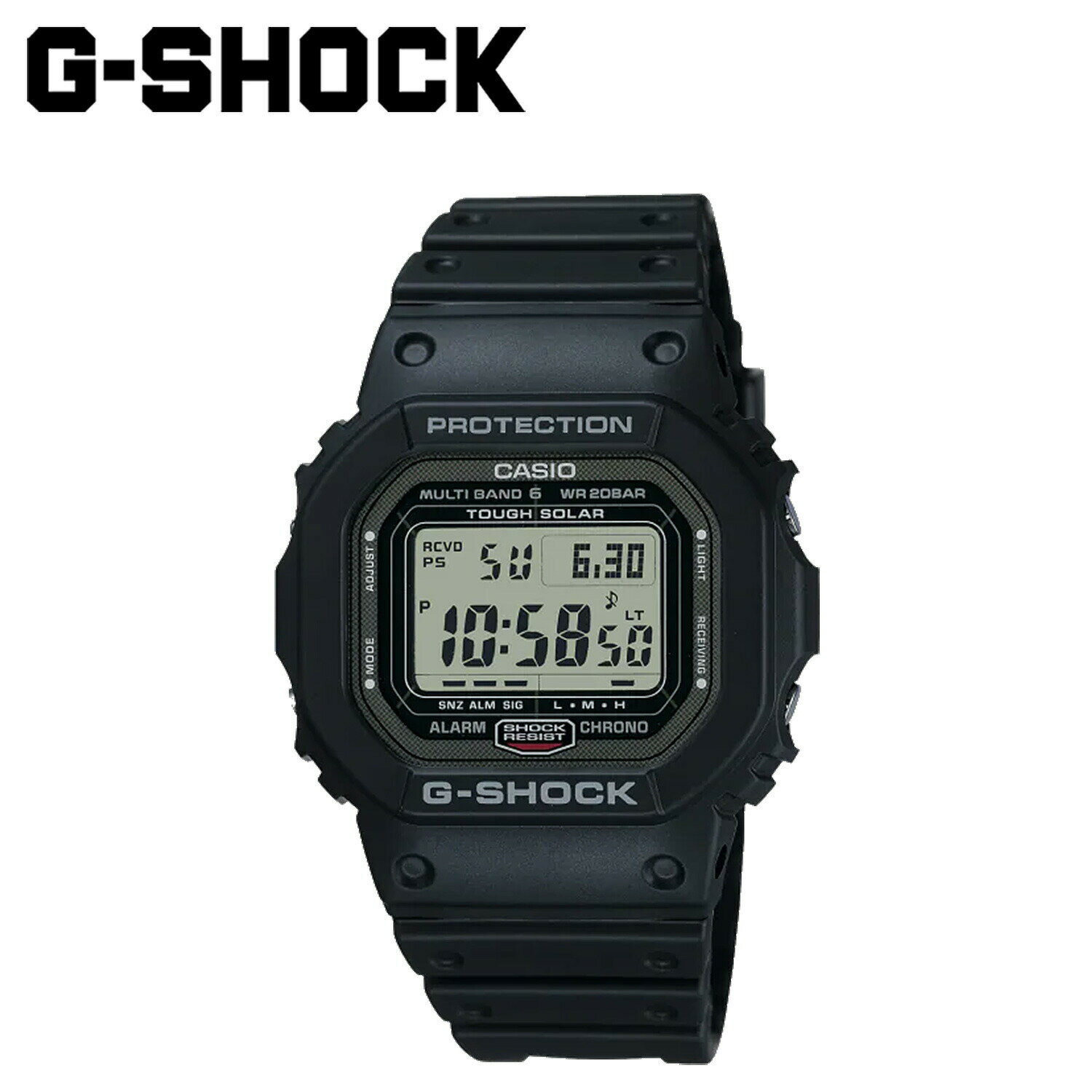 CASIO GW-5000U-1JF カシオ G-SHOCK 腕時計 ソーラー 電波 ORIGIN 5600 SERIES 防水 ジーショック Gショック G-ショック メンズ レディース ブラック 黒