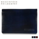 MACKINTOSH PHILOSOPHY CARD CASE マッキントッシュ フィロソフィー カードケース 名刺入れ 定期入れ メンズ 本革 ローワン ブラ...